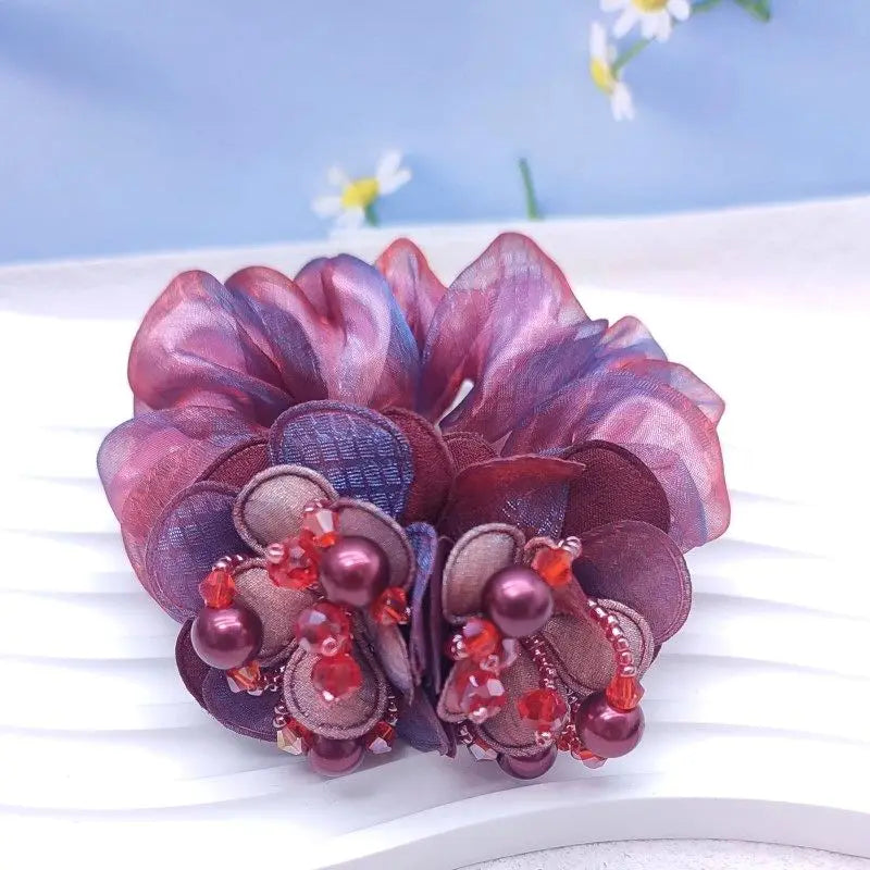 Élastique pour cheveux Fleur