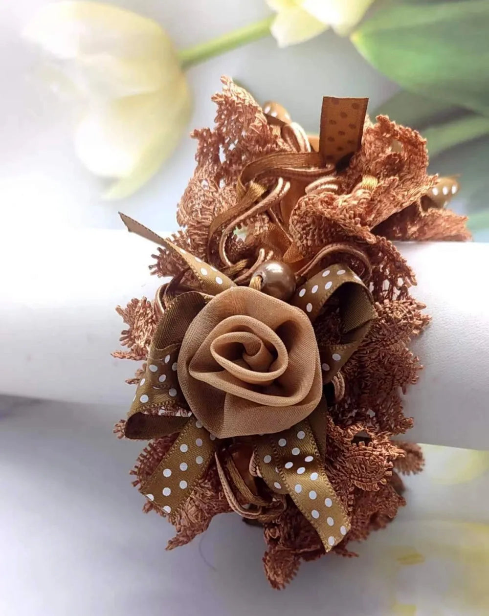 Élastique pour cheveux Fleur