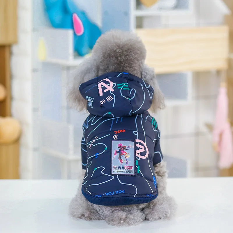 Pet Dog Fashion Winter Coat Small Dog Warm Jacket Stylish Comfortable Insulation Clothing Chihuahua Teddy Poodle Pet Clothing