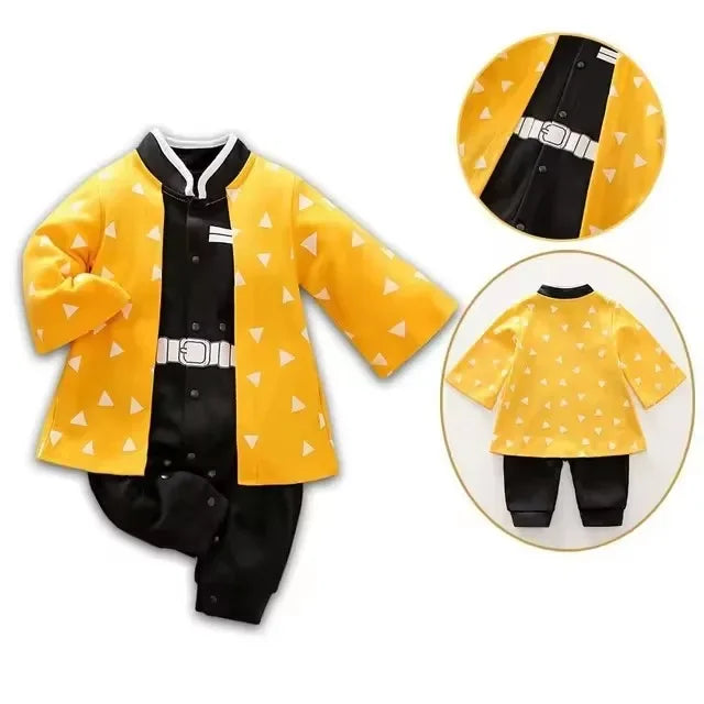 Infant Cotton Romper Baby Boy Girl Anime Clothes Halloween Cosplay Costume Kids Jumpsuit Toddler Overalls