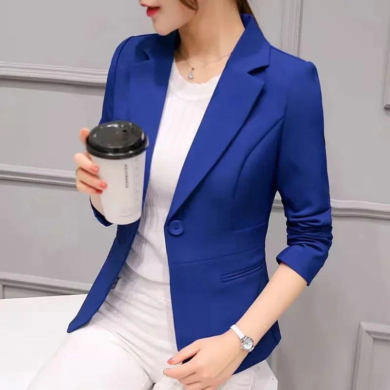 Slim Fit Women's Business Jacket Commuter StyleSmall Size Office Goddess Suit Top Casual ElegantChinese Fashion Coat