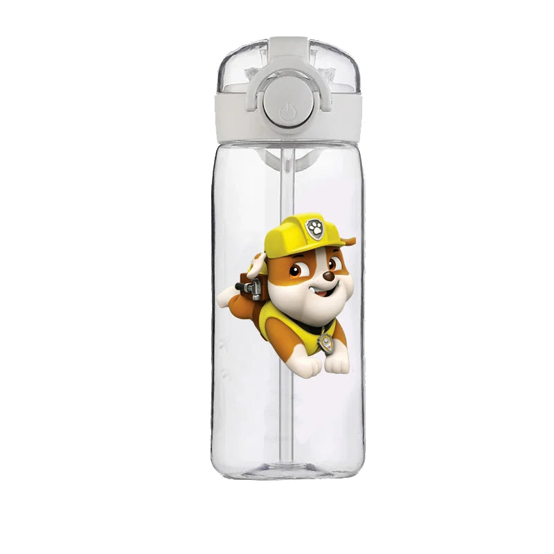 PAW Patrol Chase Cup Clear Brand High Quality Water Bottle Outdoor Sport Leak Proof Plastic School Water Bottle for Kids 400ML