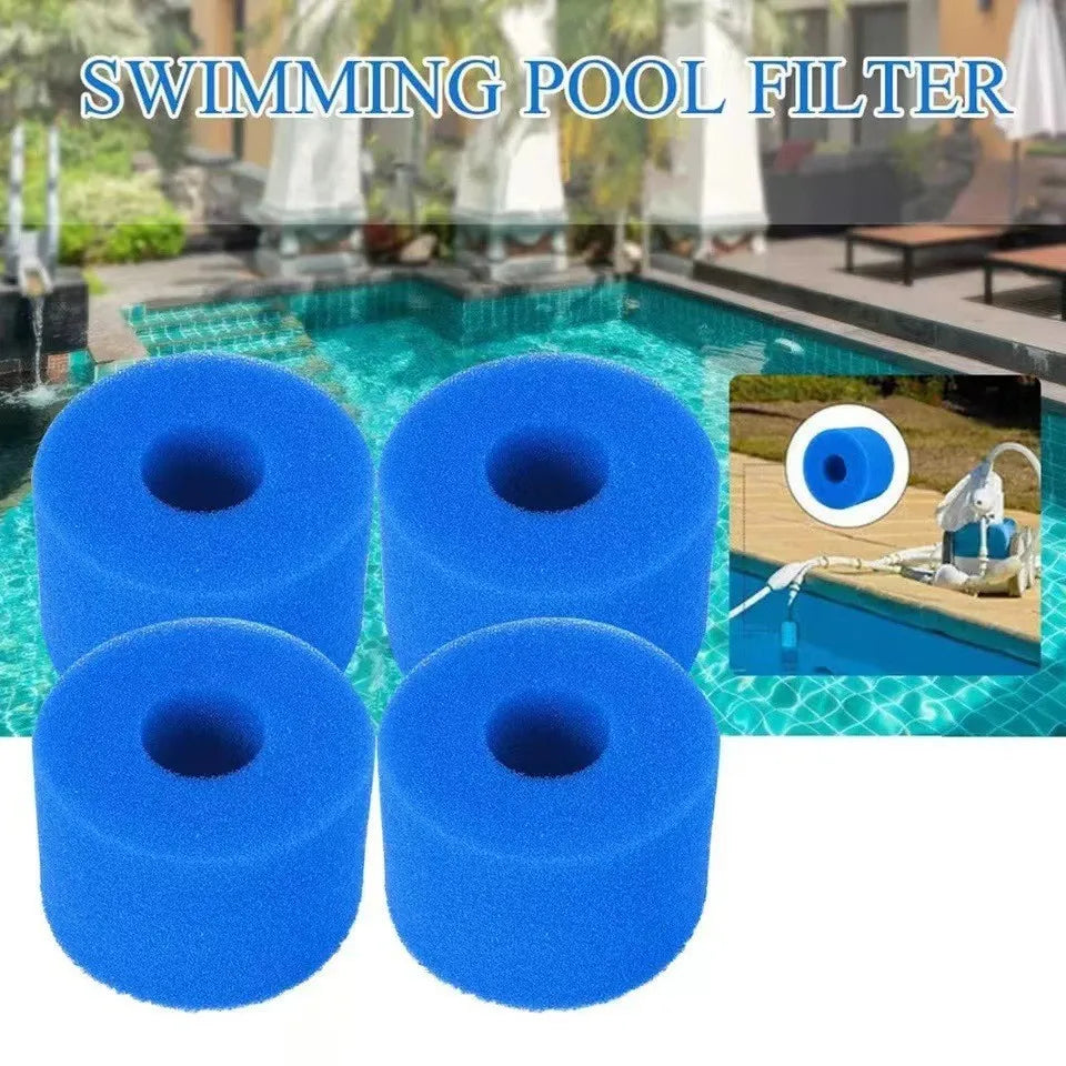 3pcs Blue Filter Sponge For Intex Type I/II/VI/D Washable Swimming Pool Filter Sponge Reusable Foam Cleaner Tub Filter Parts
