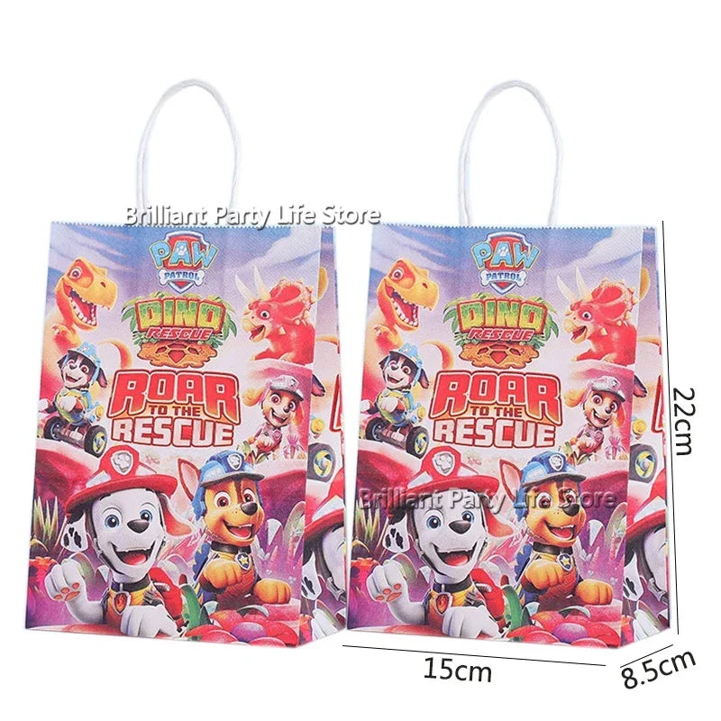 Paw Patrol Cartoon Gift Bag Shopping Bag Candy Biscuit Storage Bag Portable Handbag Pouch Party Supplies Baby Shower