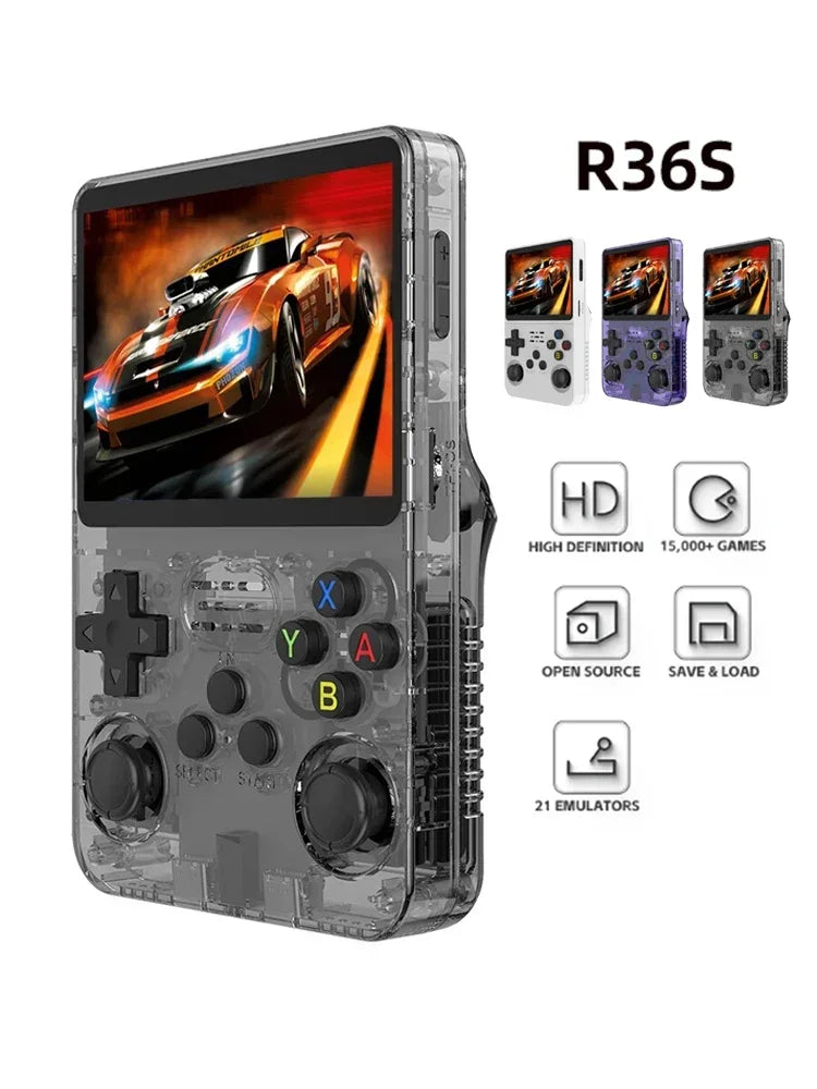 R36S Retro Handheld Video Game Console Linux System 3.5 Inch IPS Screen Portable Pocket Video Player 64G 128GB Games Boy Gift