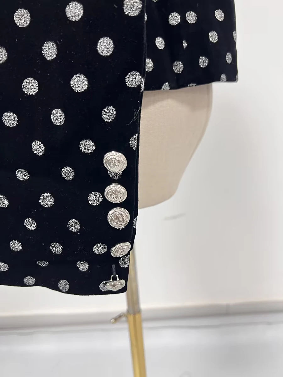 Blazer pour femmes col cranté manches longues