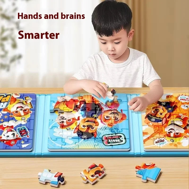 Paw Patrol Magnetic Puzzle For Children Aged Magnetic Puzzle Toys For Boys And Girls Intellectual Birthday Gifts Magnetic Toys