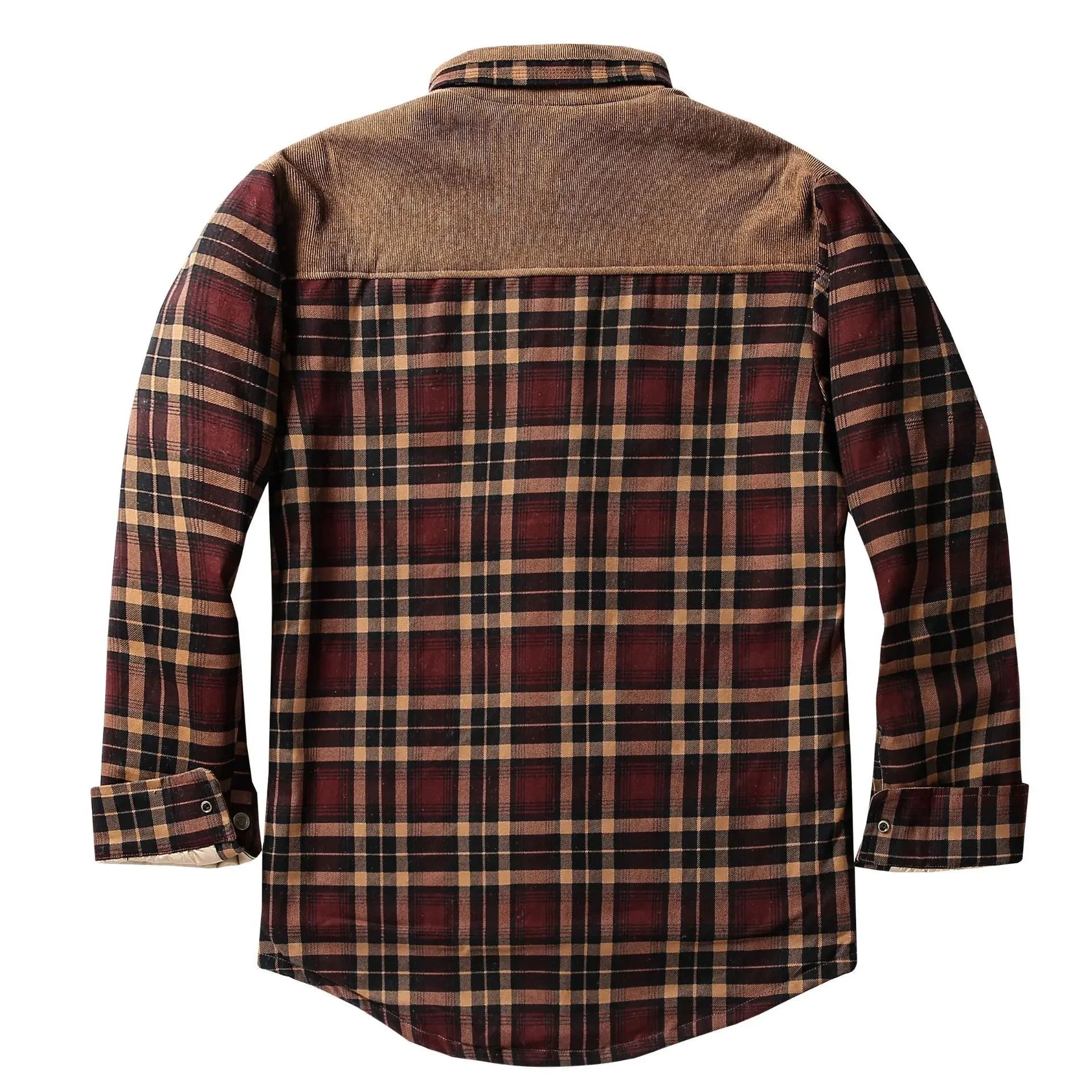 European and American Casual Checked Thickened Shirt. Men's New Style Fleece-lined. Winter Warm. Pure Cotton Jacket. S-XXXXL