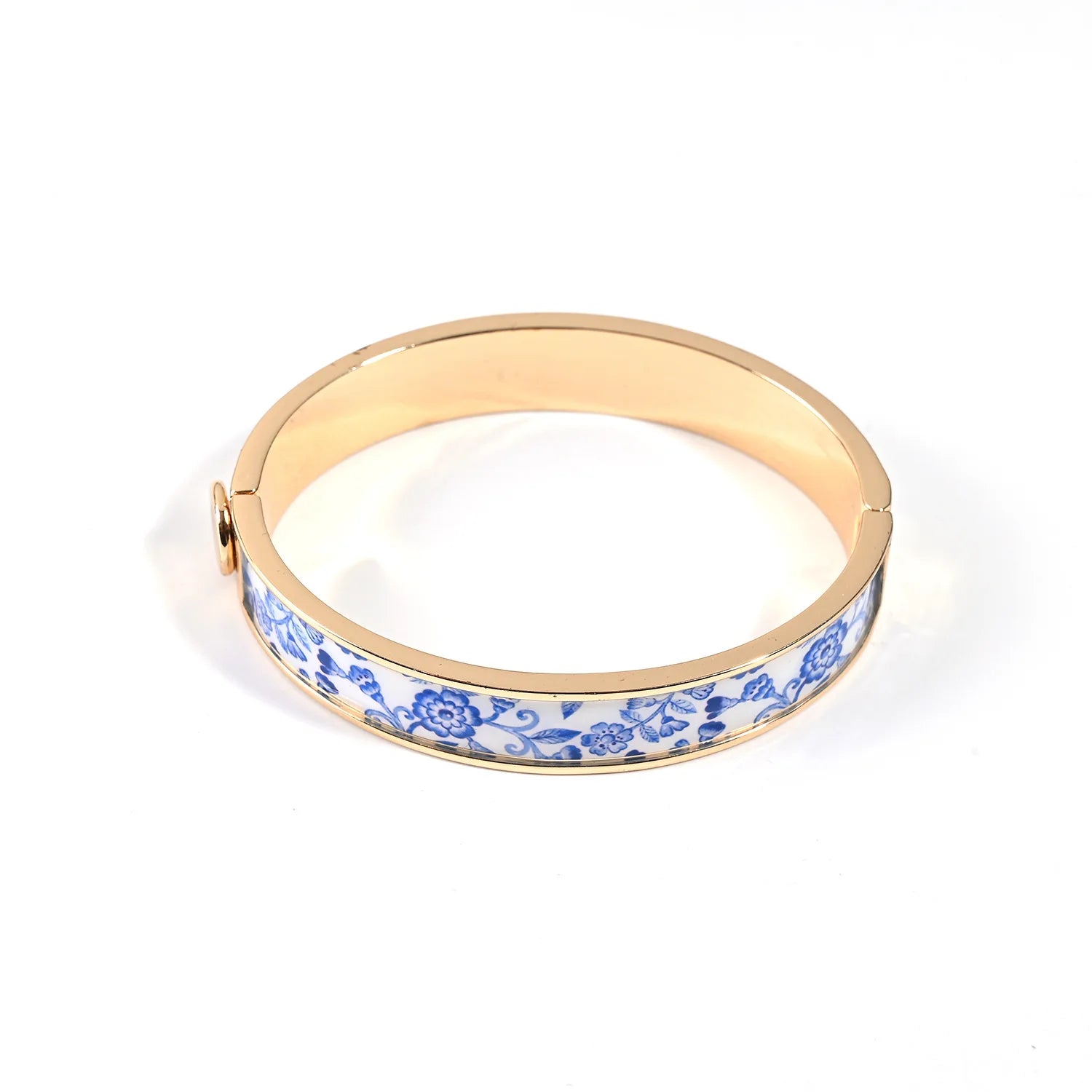 Fashion Exquisite Blue and White Porcelain Bracelet Simple Bangle Women Jewelry Accessories Birthday Party Gift Wholesale