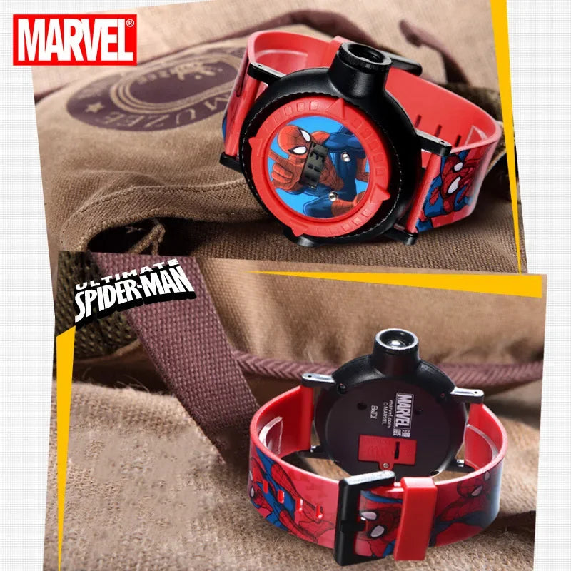 Marvel Digital Wristwatches Children's Toys Watch Boy Spider-Man Waterproof Luminous Cartoon Digital Watches Kids Fashionable