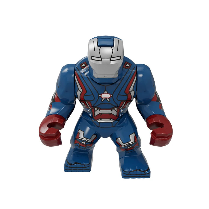 Hot Marvel movie Avengers DIY superhero 3D model character set building block assembly toy children's birthday gift boy girl