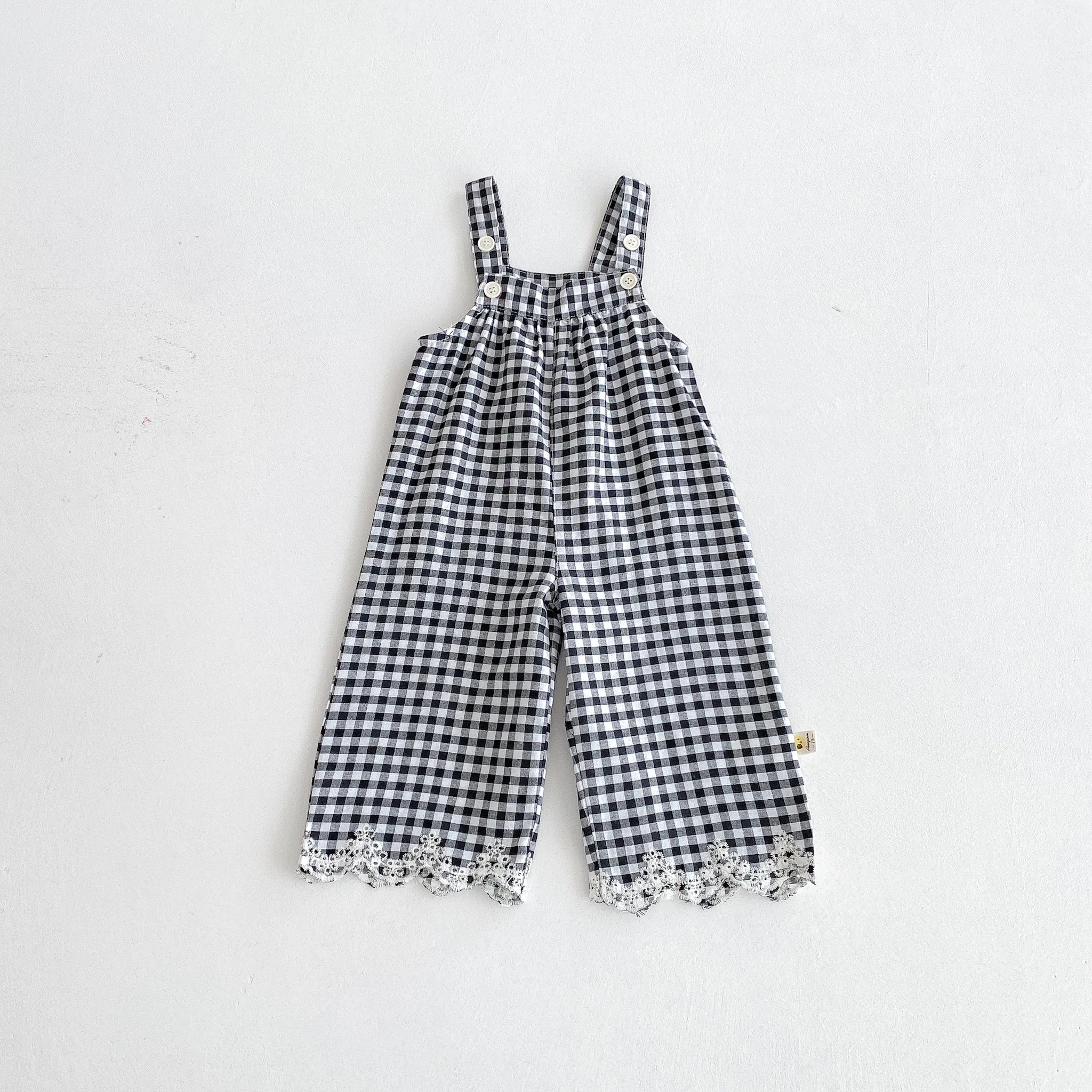 Baby set: Autumn girl baby lapel long-sleeved top + plaid overalls set, sweet and stylish princess set