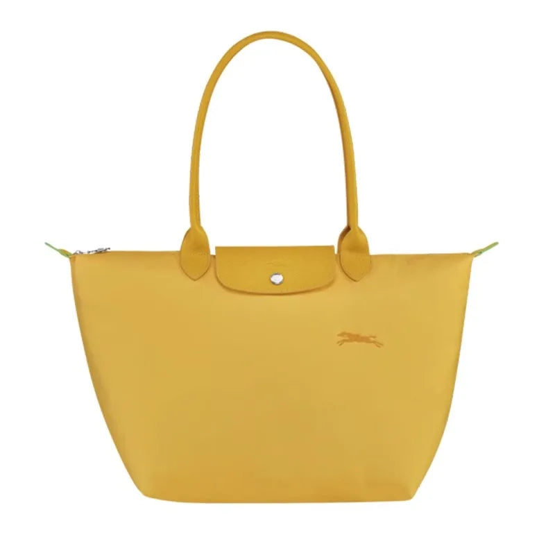 1 Women foldable hobos nylon Handbag Bags Classics Lady Tote Bag embroidered Shoulder Bags short and longchamp handles bags