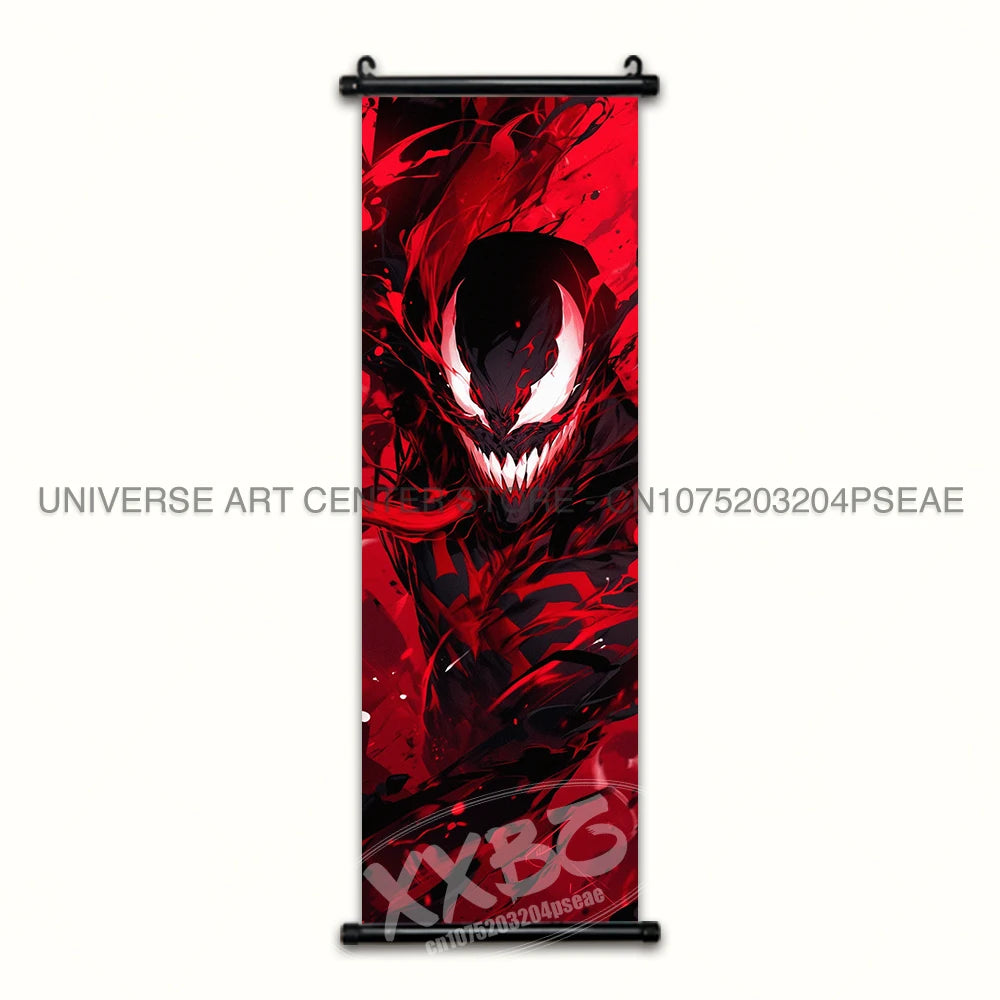 Marvel Poster Black Panther Home Decor The Avengers Wall Art Venom Hanging Painting Spider Man Scrolls Picture Wolverine Mural