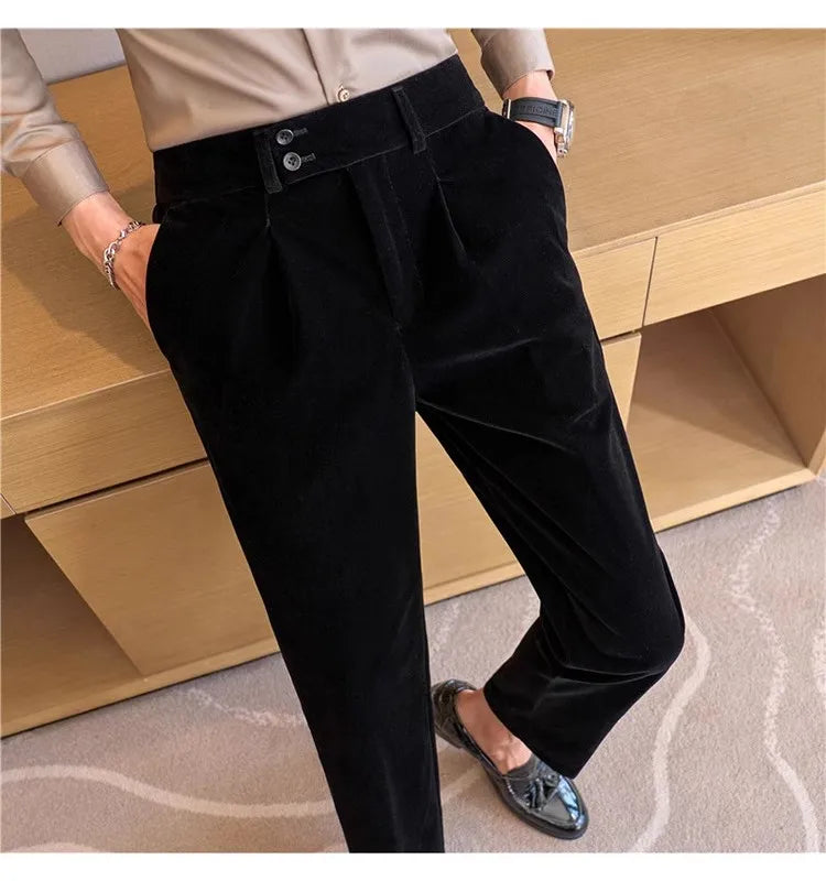 Pantalon de costume velours