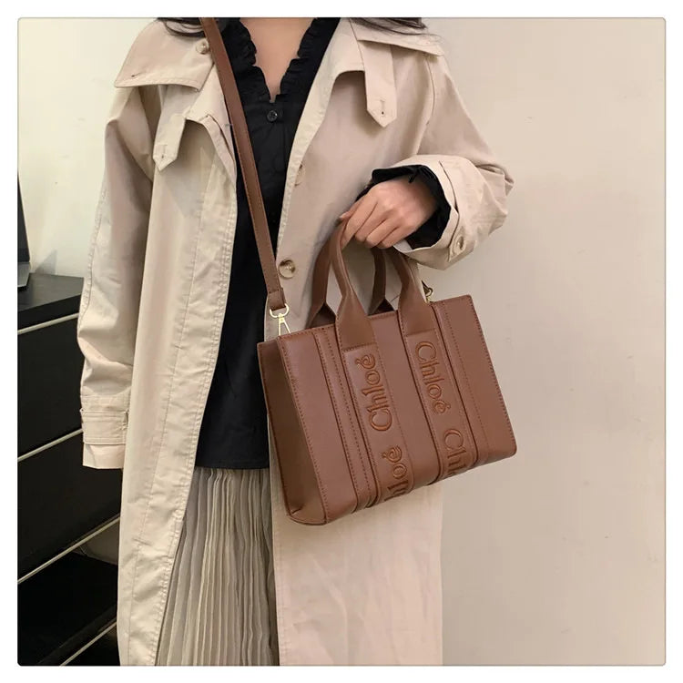 ‌2025 Fashion Embroidery Handbag - Adjustable Shoulder Tote, Crossbody Purse, Trendy & Practical, Perfect for Daily Outfits‌