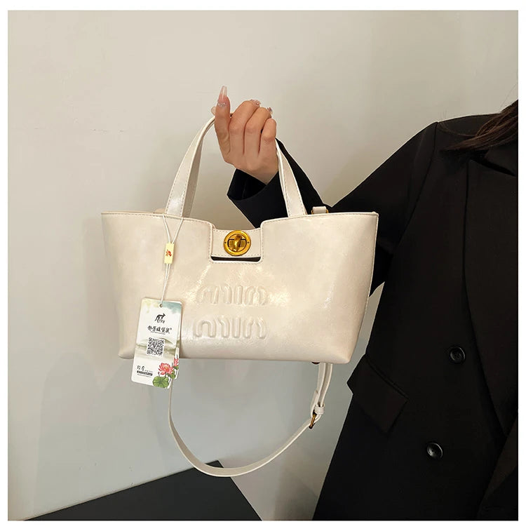 Women's Fashion Leather Crossbody Bag Shoulder Bag Handbag Combo Luxury Brand Classic Elegant Designer Style