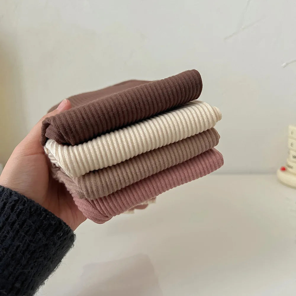 Milancel Skinny Lace Elastic Toddler Baby Girl Leggings With Lace Direcoted Basic Outwear Pants For 0-3Y