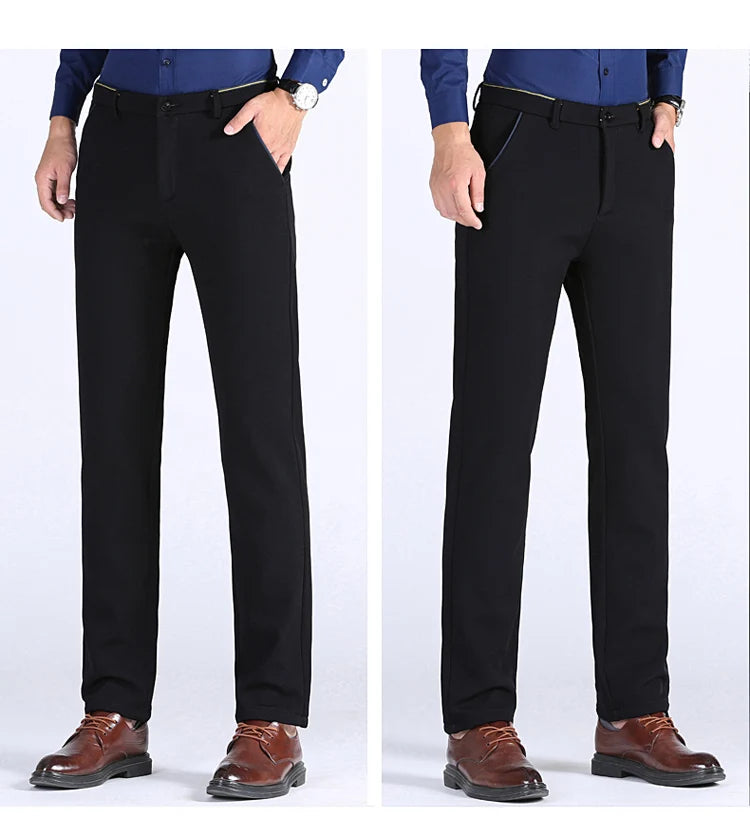 Pantalon chaud droit slim épaissi collection hiver 2025