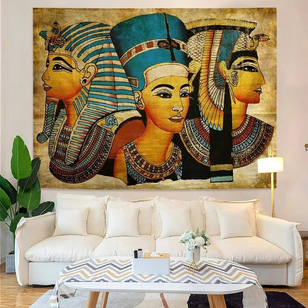 VIKAMA Ancient Egyptian Tapestry Holy Beetle Elephantine Scandinavian Style Living Room Room Decoration