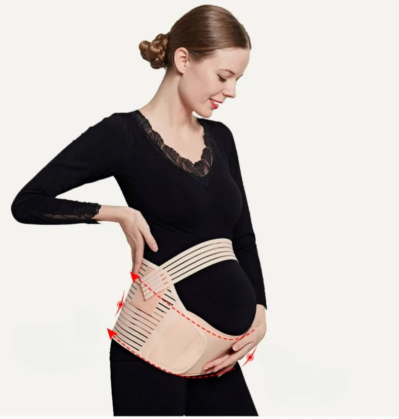 M/L/XLPregnant Women Support Belly Band Back Clothes Belt Adjustable Waist Care Maternity Abdomen Brace Protector Pregnant Women