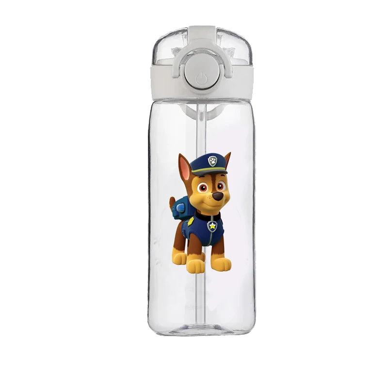 PAW Patrol Chase Cup Clear Brand High Quality Water Bottle Outdoor Sport Leak Proof Plastic School Water Bottle for Kids 400ML