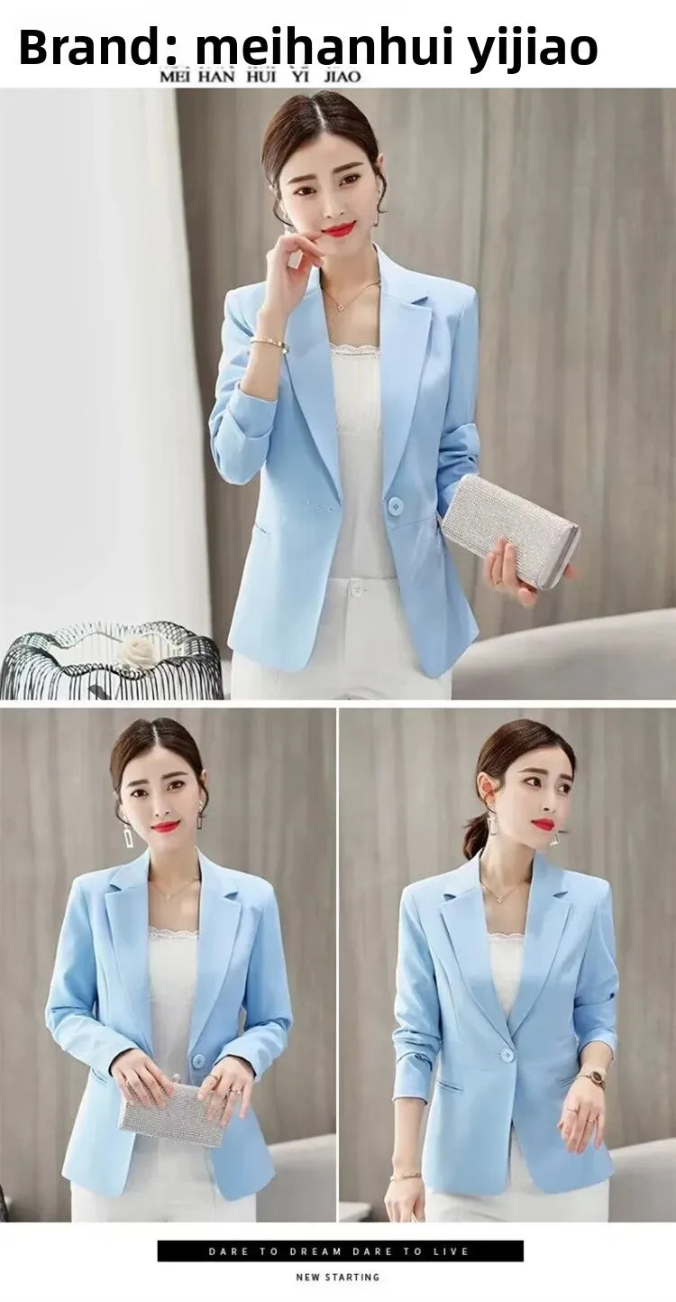 Slim Fit Women's Business Jacket Commuter StyleSmall Size Office Goddess Suit Top Casual ElegantChinese Fashion Coat
