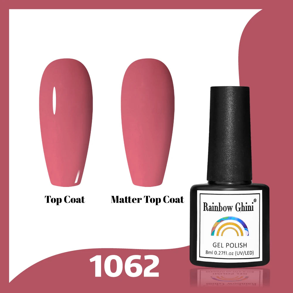 Gel Vernis à ongles semis permanents Paillettes 8Ml 150 couleurs