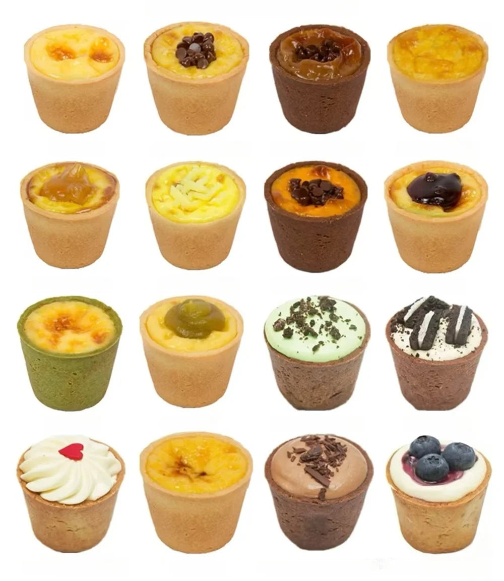 Stainless Steel Non-Stick Cupcake Mold Multiple Size Baking Mould Pastry Tool Commercial Manual Egg Tart Shape Machine