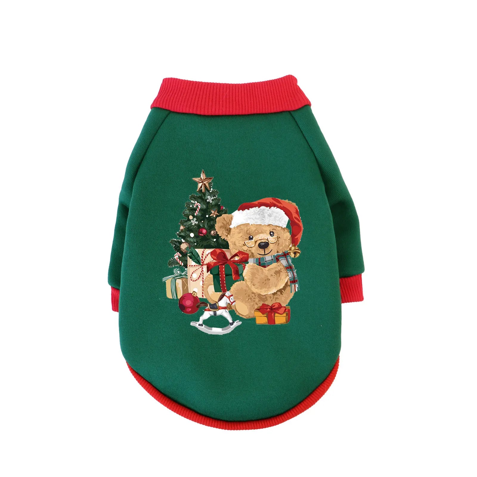 XS-3XL Pet Christmas Clothing, Cat & Dog Winter Warmth  Sweatshirt For Celebrating Christmas Party