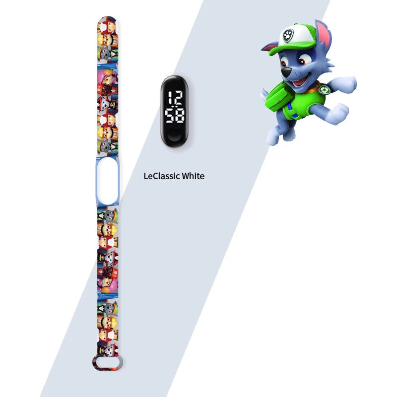Paw Patrol Watch Anime Children's Watches Chase Marshall Rubble LED Touch Electronic Waterproof Kids Watches Birthday Gifts