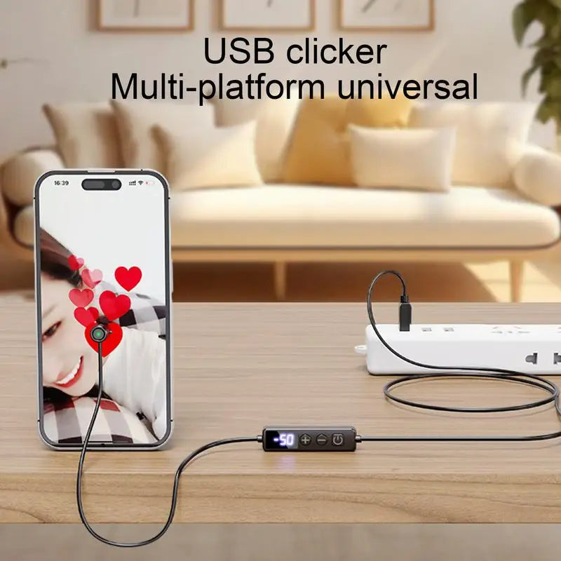 USB Auto Clicker Device Simulated Finger Clicking Automatic for Deal Gaming Shopping Giving A Like for Tik tok Reward Tasks