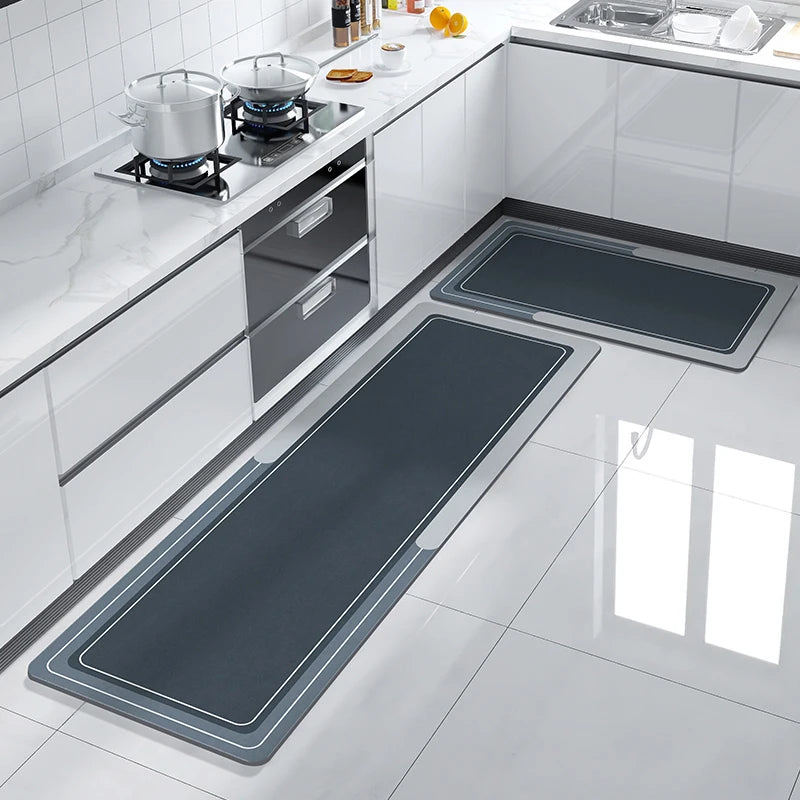 Nordic Kitchen Mats For Floor Waterproof Anti-Slip Kitchen Rug Long Area Rugs Hallway Bathroom Mat Entrance Doormat Washable