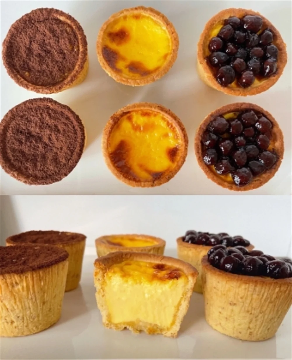 Stainless Steel Non-Stick Cupcake Mold Multiple Size Baking Mould Pastry Tool Commercial Manual Egg Tart Shape Machine
