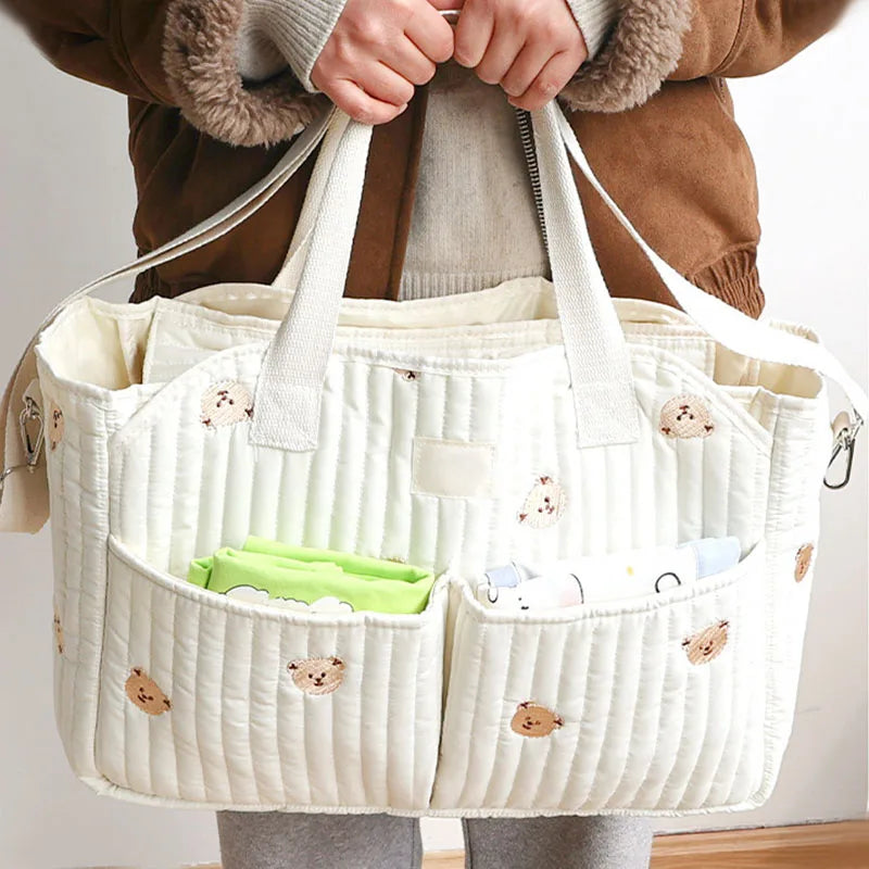 Baby Diaper Bag Large Capacity Baby Outing Portable Handbag Storage Diaper Bag Multi-functional Messenger Mommy Bags