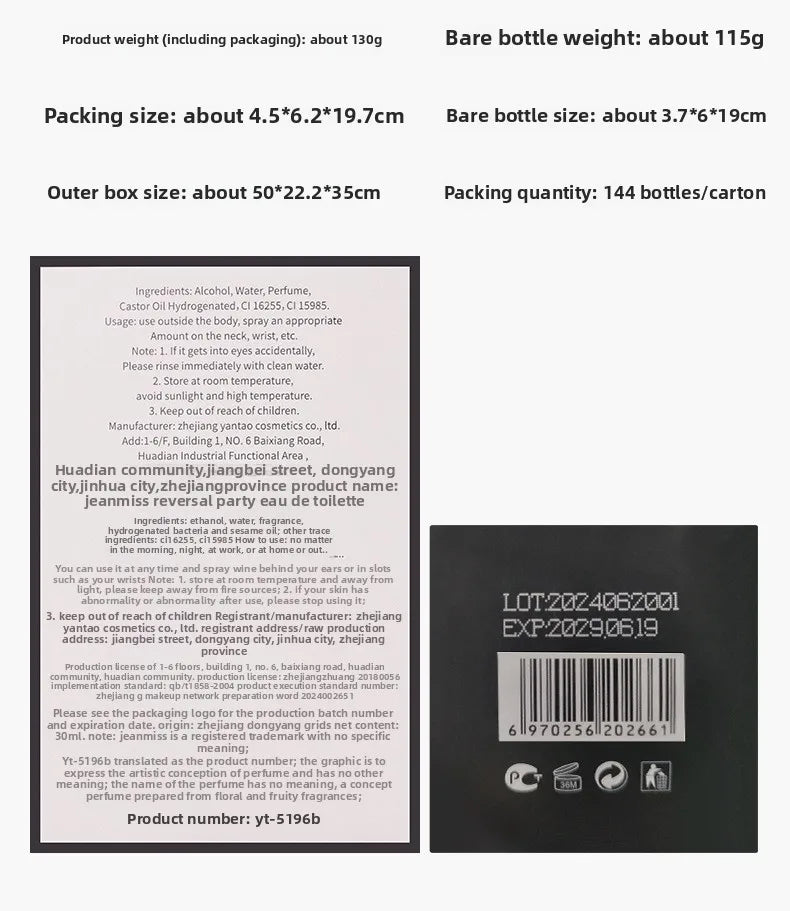 Parfum pour femme Dames Parisiennes Fragrance floral 30 ml