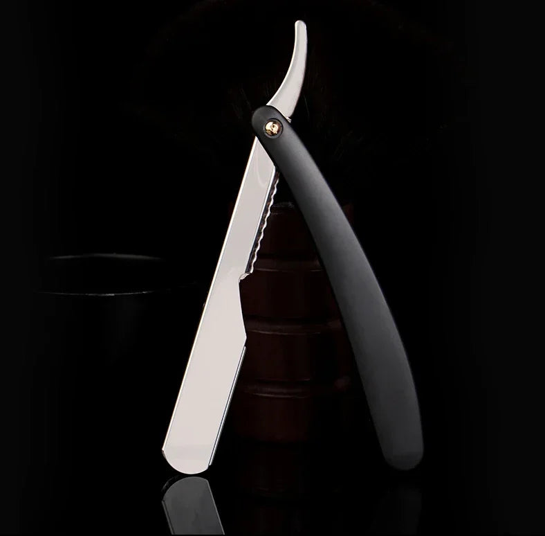 Rasoir de barbier coupe de cheveux barbe sourcils rasage outils dépilation manuelle rasoirs à bords droits