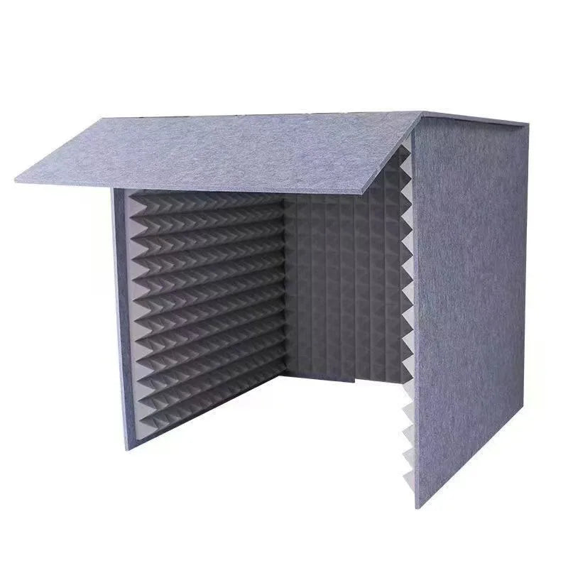 Simple desktop recording studio noise reduction office home desktop reading sound insulation cover can be moved