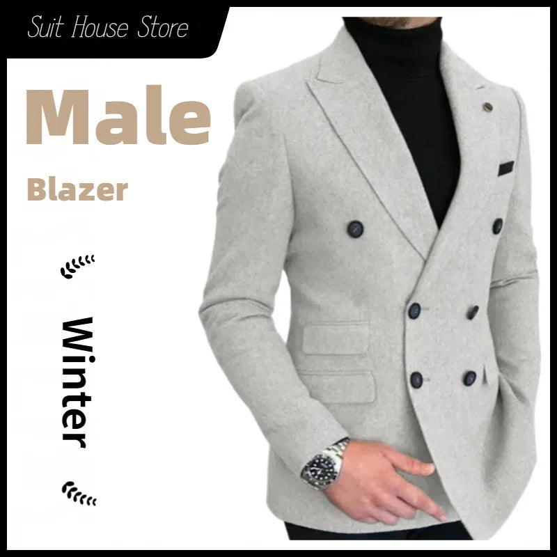 Nouveau Blazer pour homme a chevrons Slim élégant