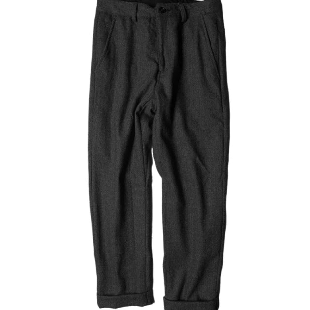 Pantalon de costume en laine style rétro