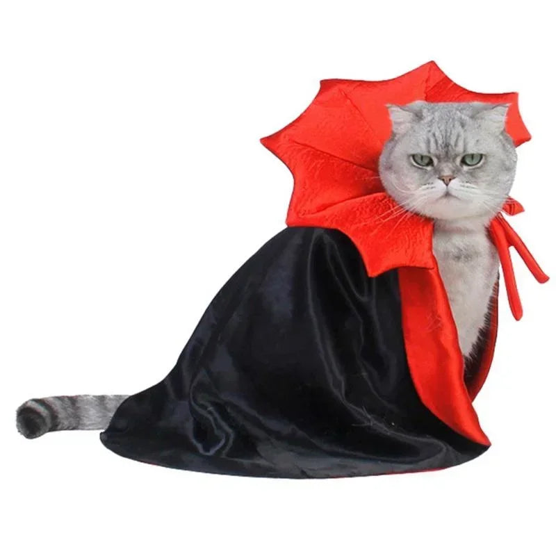 Pet Cat Clothes DIY Dress Up Halloween Kitten Cloak Dog Cloak Funny Magic Cloak Witch Vampires Transformation Decoration