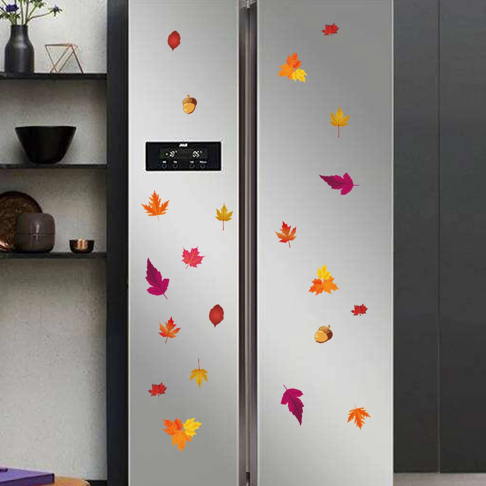 Autumn Window Clings for Glass  Autumn Clings for Windows Fall Window Stickers Thanksgiving Autumn for Home Office Decorations