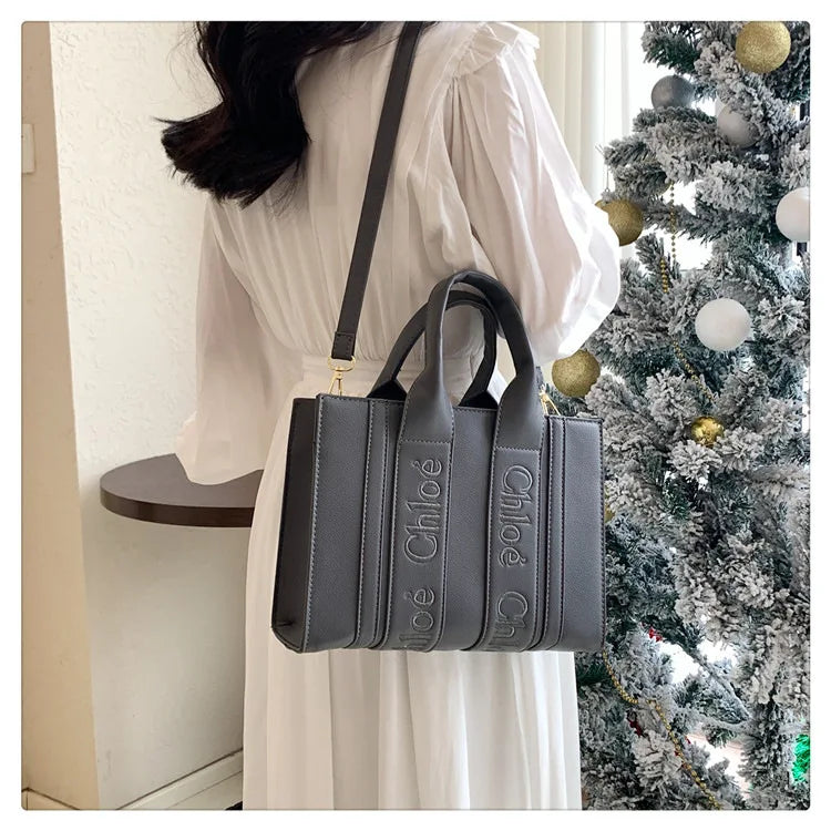 ‌2025 Fashion Embroidery Handbag - Adjustable Shoulder Tote, Crossbody Purse, Trendy & Practical, Perfect for Daily Outfits‌