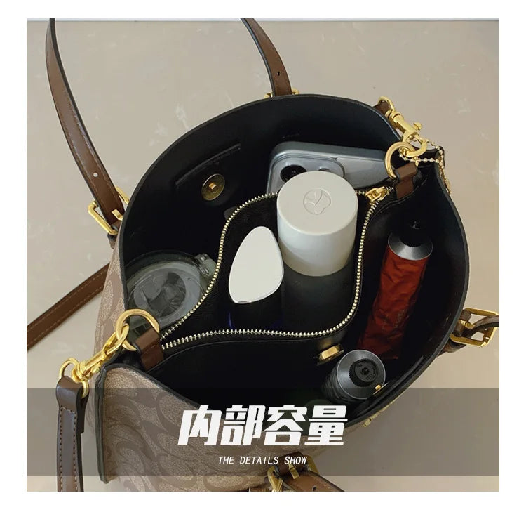 Designer New Luxury Fashion Handbag Women Casual Large Capacity Tote Bag Trendy Print Shoulder Crossbody Purse