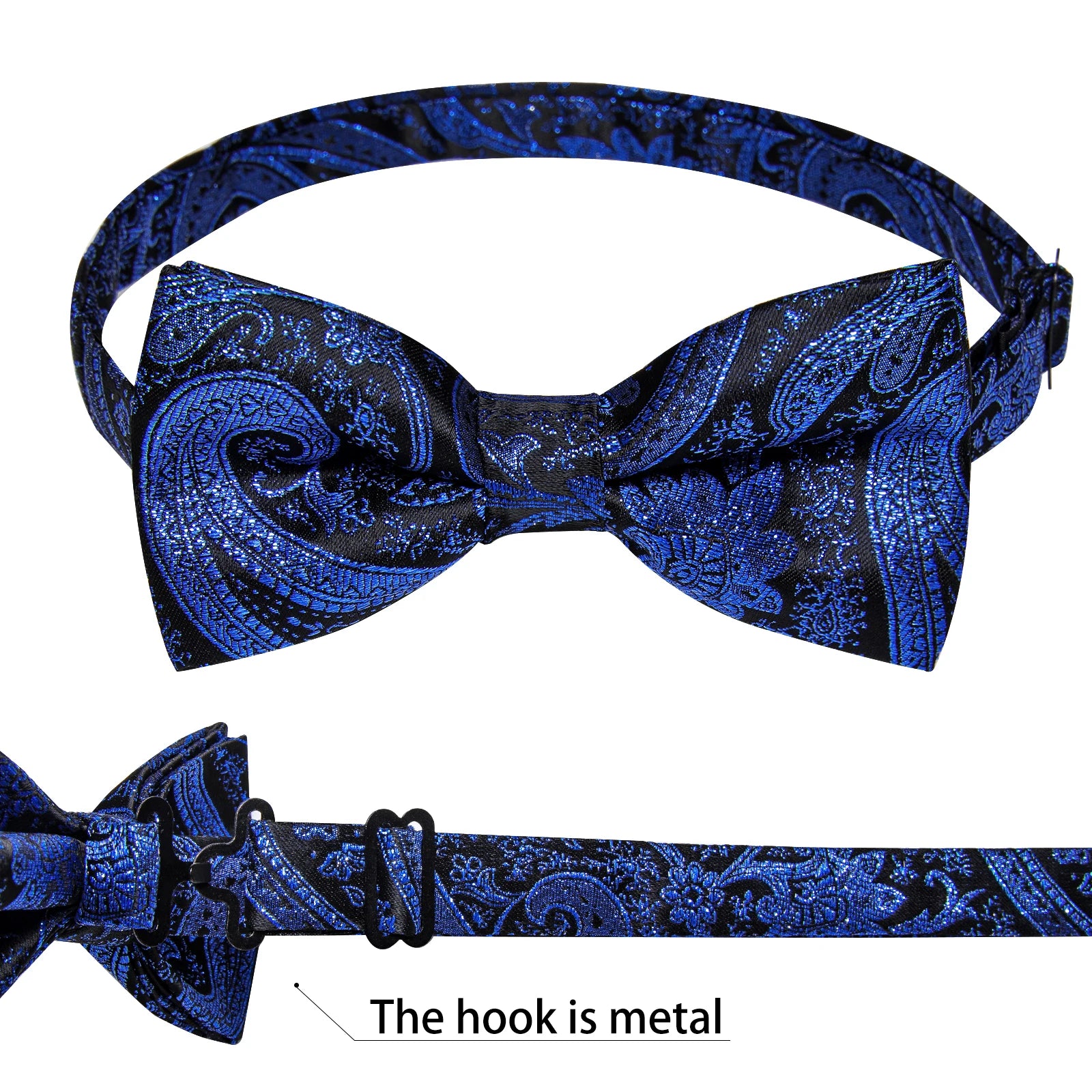 Boléro de costume bleu royal avec nœud papillon