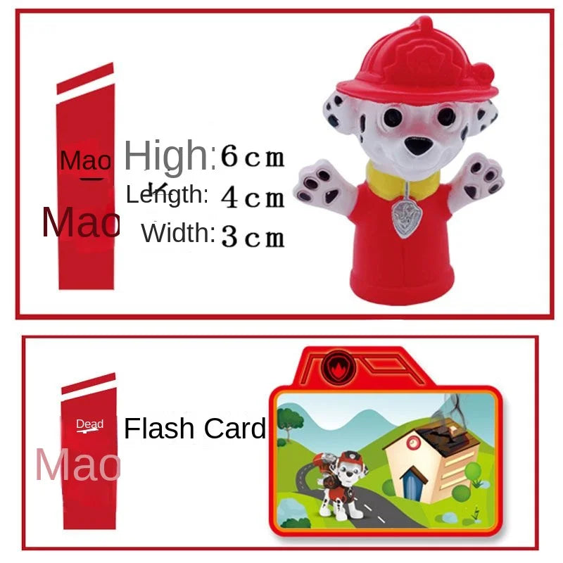 Paw Patrol Chase Cartoon Hand Doll Toy Finger Puppet Role Play Tell Story Silicagel Cloth Doll Educational Toy for Children Kids