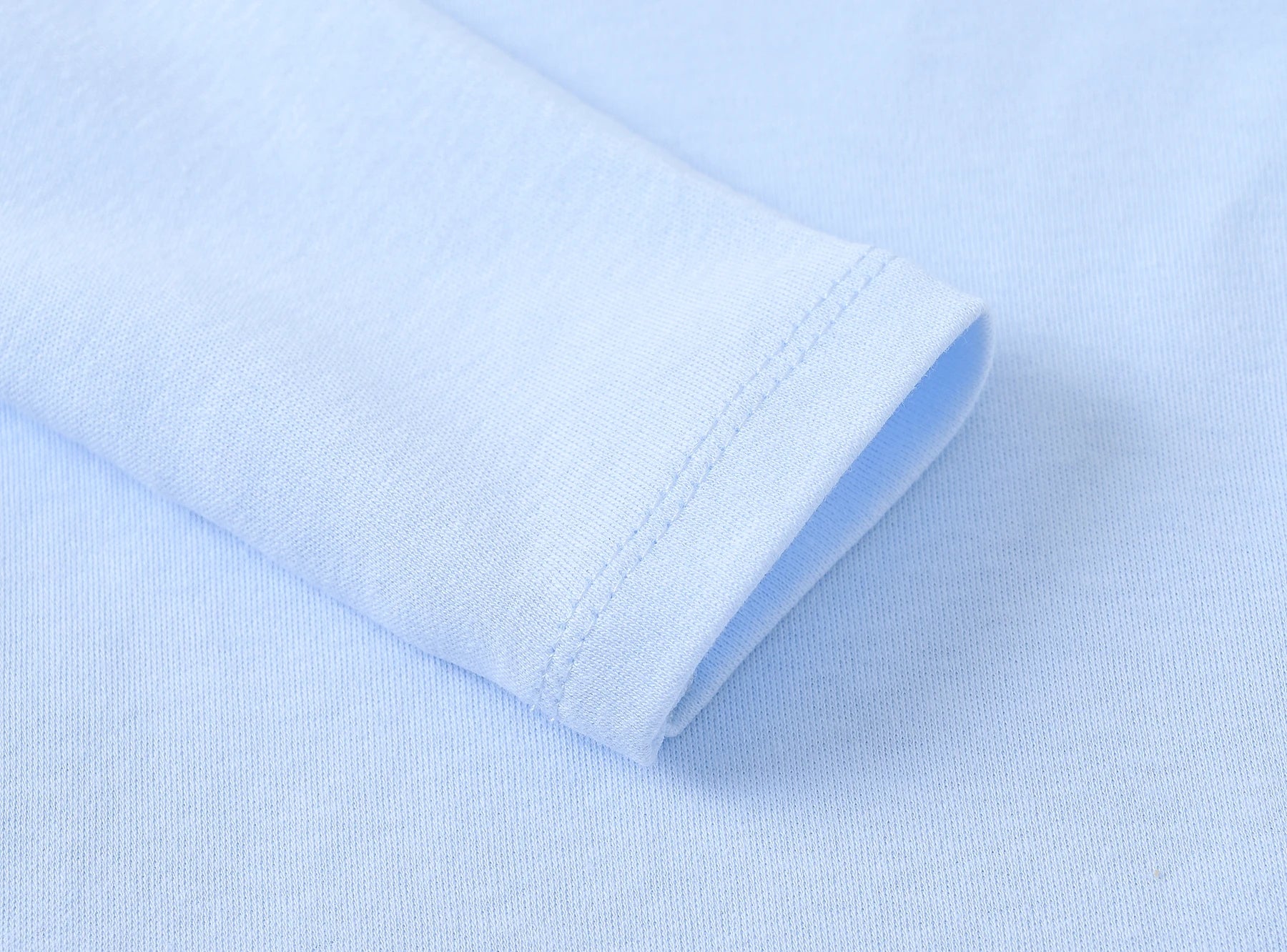 Honeyzone 3PCS Light Blue Unisex Baby Bodysuit Set Long Sleeve Pure Cotton Infant Newborn Clothes Comfortable Soft Baby Jumpsuit