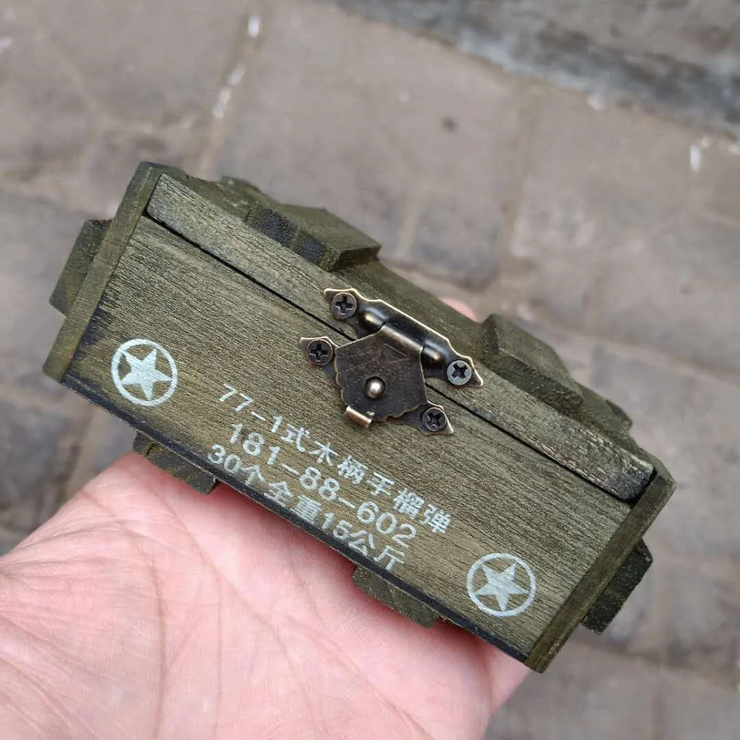 Customs 1/6 Scale Ammunition Box WWII Military Style Wooden Case Model for 12in Action Figures Accessory Toys