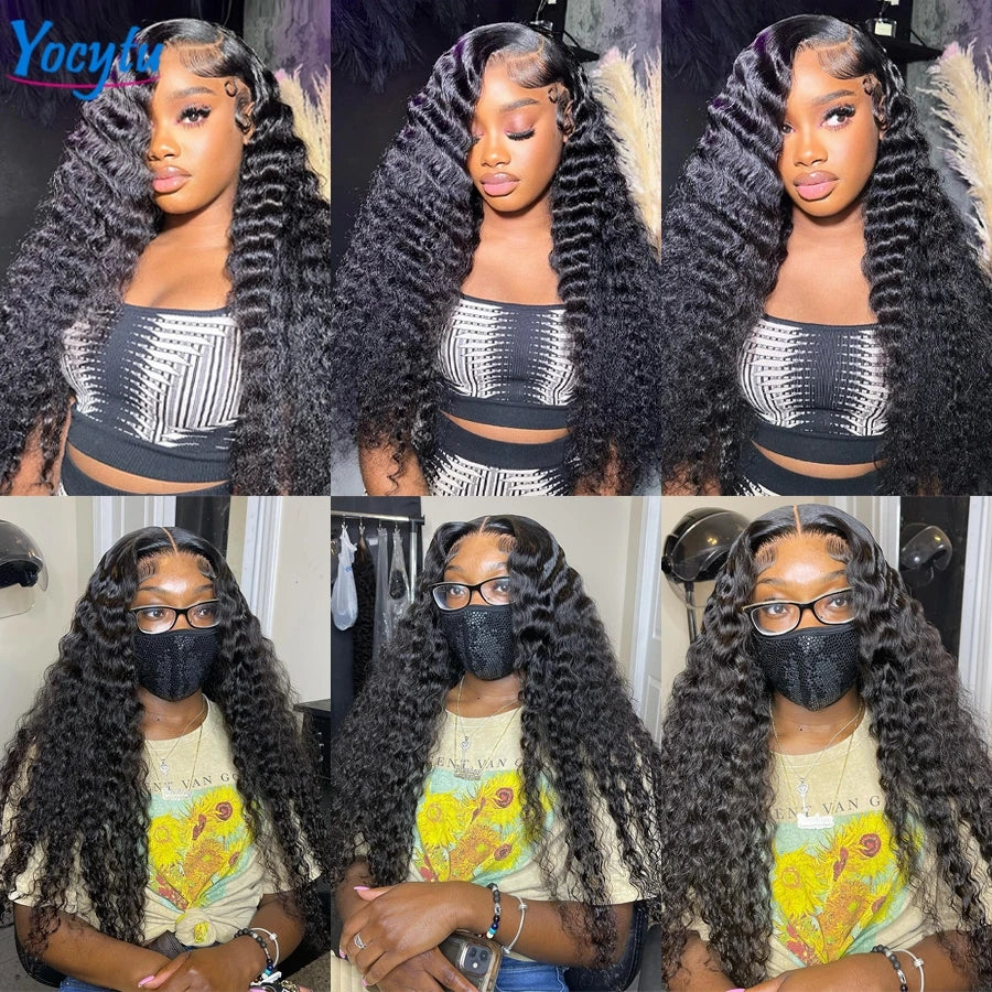 Deep Wave Human Hair Bundles 24 24 24 Inch Bundles 100% Human Hair YOCYTU Brazilian Bundles Raw Hair 100% Human Hair For Women