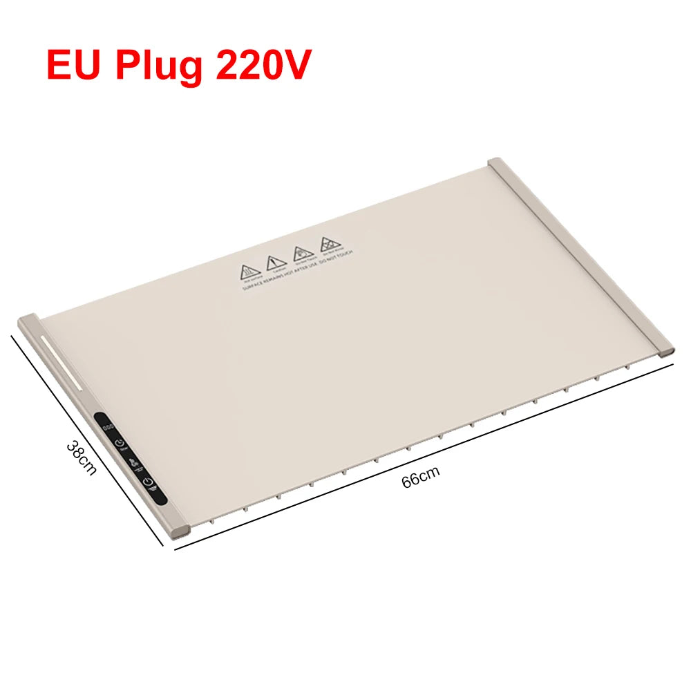 Food Warmer Plate Electric Warming Tray for Food Fast Heating Food Warming Pad Foldable Food Warming Mat Electric Food Warmer